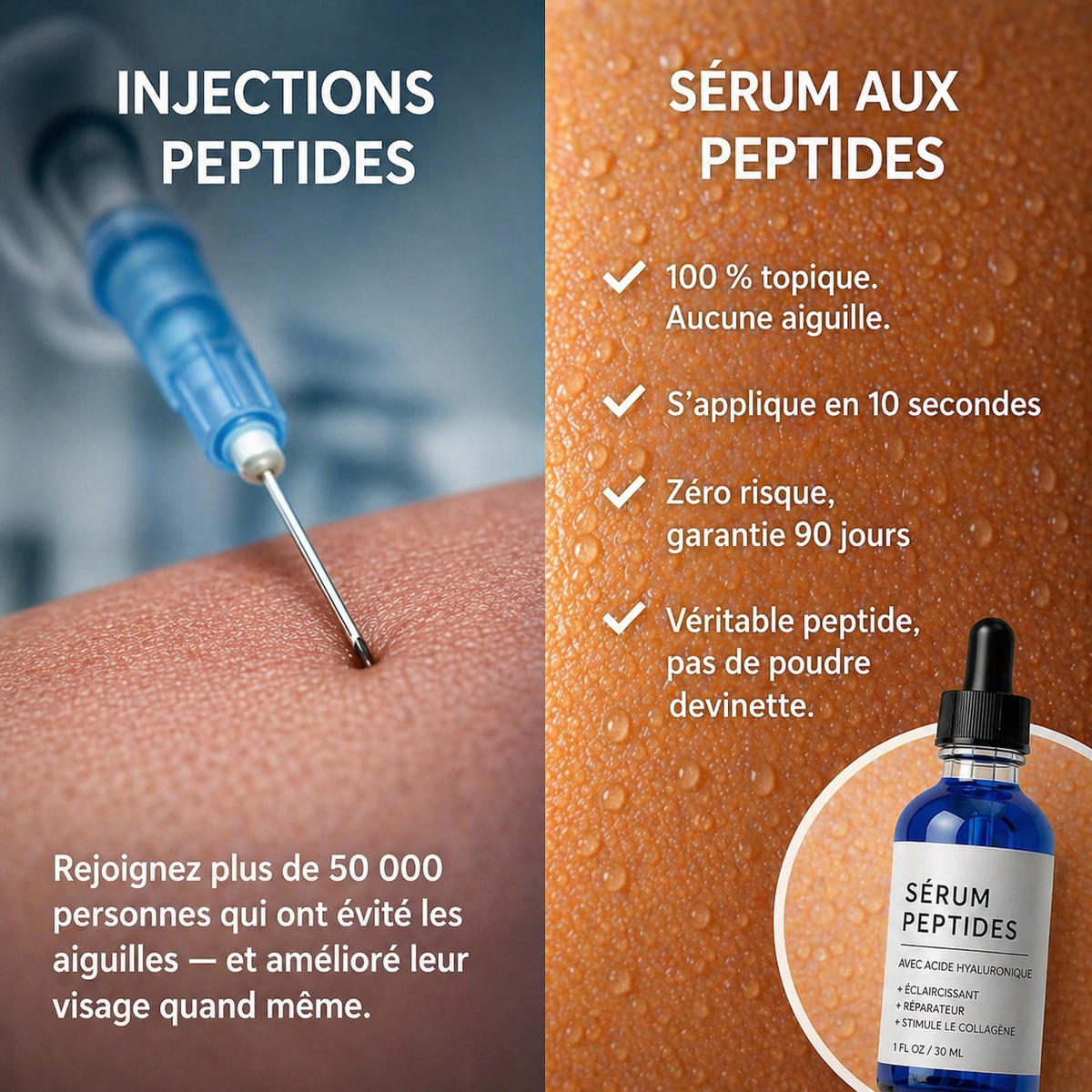 Sérum Peptides, Réparateur (30ml)